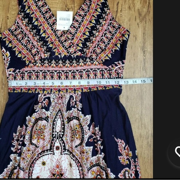 FELICITY & COCO Boho Dress Multi color Floral  Sleeveless Stretch Maxi Size S - Picture 10 of 10